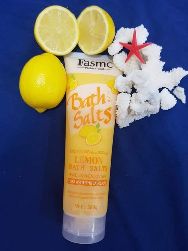 FASMC Professional Lemon Bath Salts Body Massage Scrub – 380g