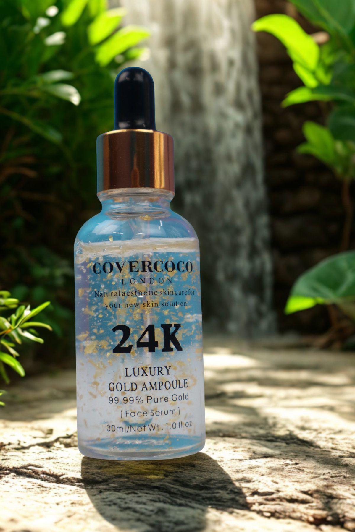 COVERCoco 24K Luxury Gold Ampoule – Face Serum (30ml) - Image 4
